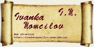 Ivanka Momčilov vizit kartica